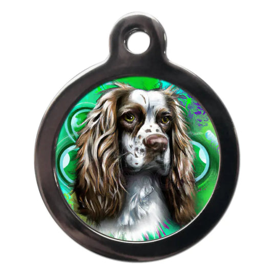 Springer Spaniel Graffiti Dog Id Tag - Ps Pet Tags - 1