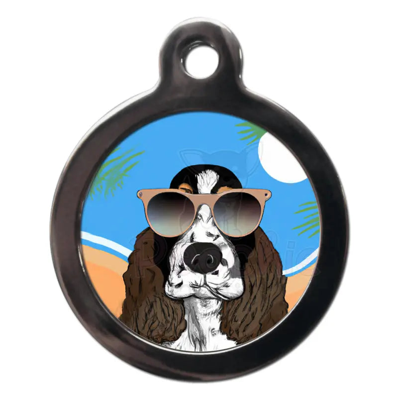 Springer Spaniel Summertime Dog Id Tag - Ps Pet Tags - 1