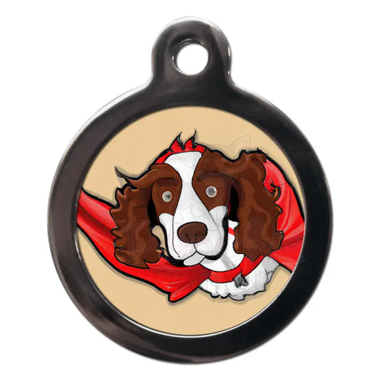 Springer Spaniel Superdog Dog Id Tag - Ps Pet Tags - 1