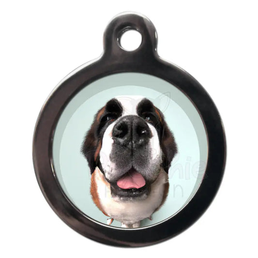 St Bernard Fish Eye Lens Dog Id Tag - Ps Pet Tags - 1