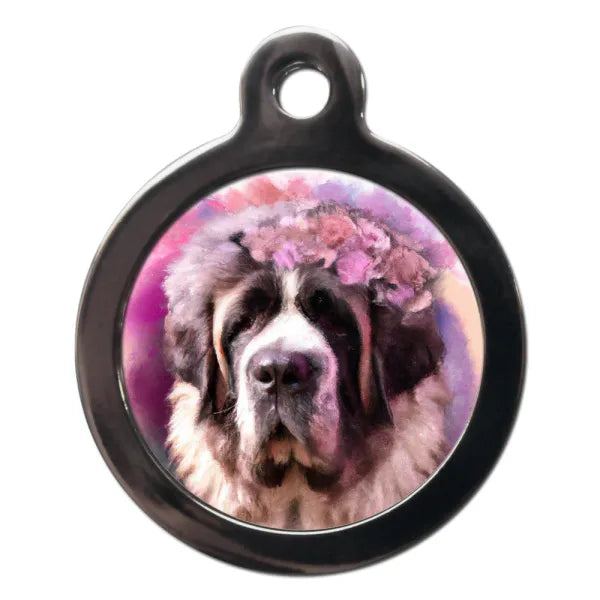 St Bernard Hippy Dog Id Tag - Ps Pet Tags - 1