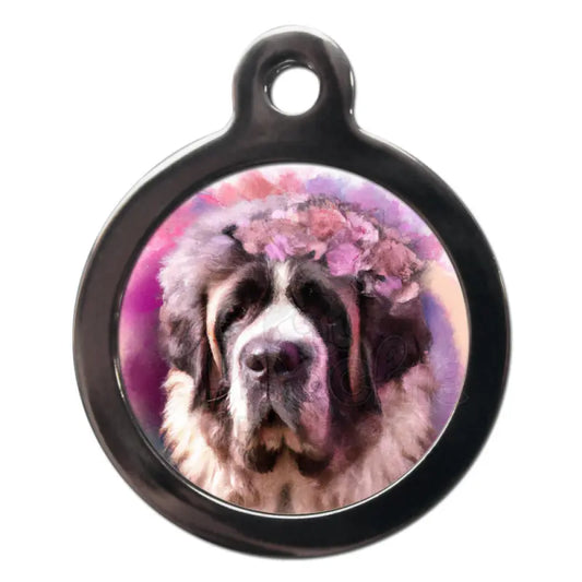 St Bernard Hippy Dog Id Tag - Ps Pet Tags - 1