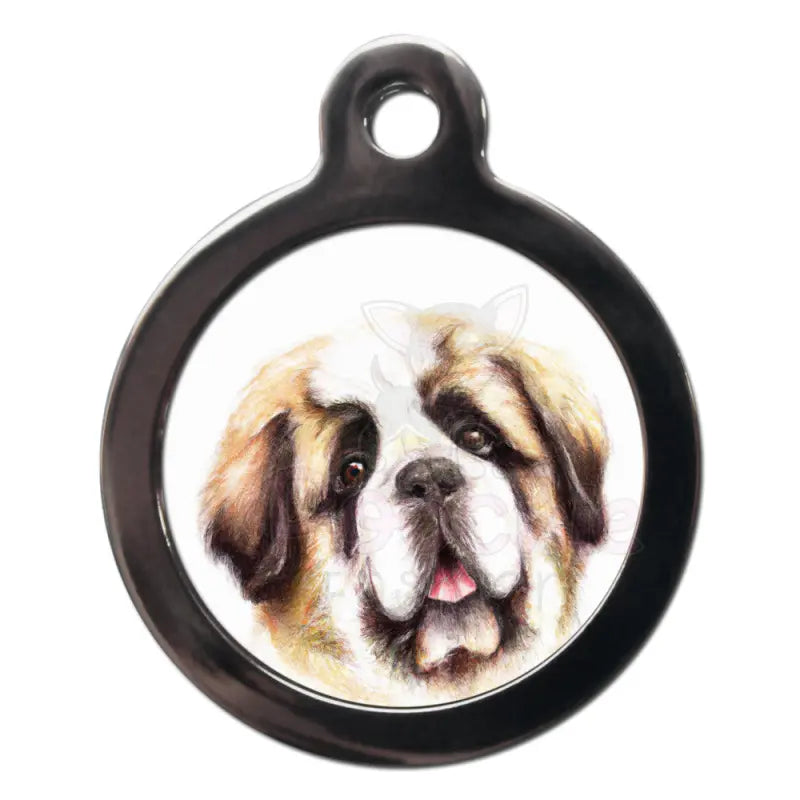 St Bernard Portrait Dog Id Tag - Ps Pet Tags - 1