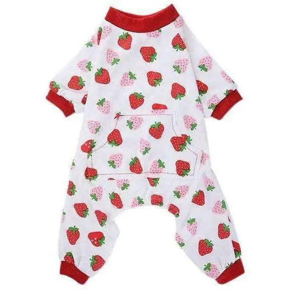 Strawberry Onesie Dog Pyjamas - Sale - 1