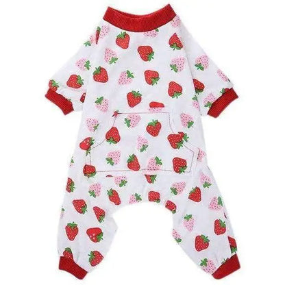 Strawberry Onesie Dog Pyjamas - Sale - 1