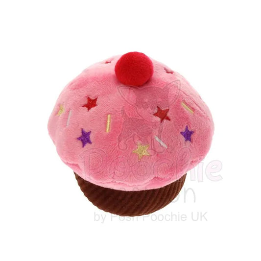 Strawberry Pupcake Plush & Squeaky Dog Toy - Posh Pawz - 2