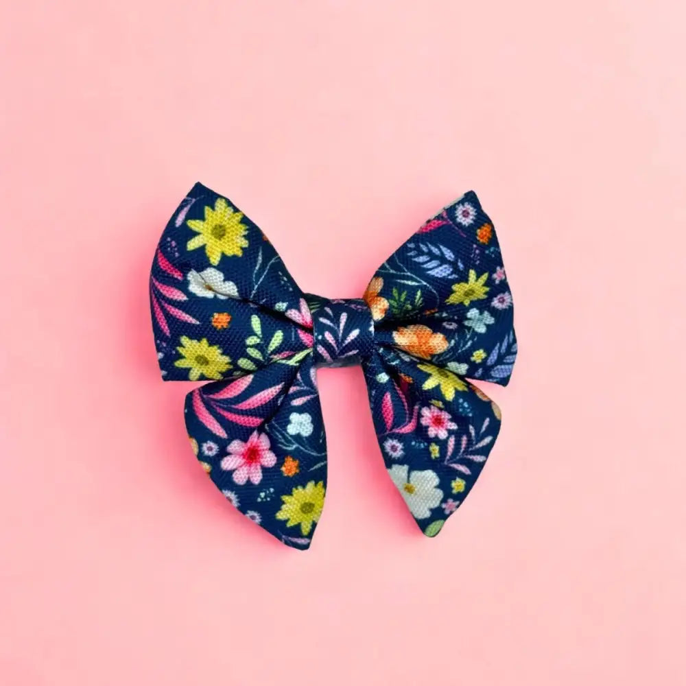 Summer Meadow Dog Sailor Bow - Pupclub Couture - 1