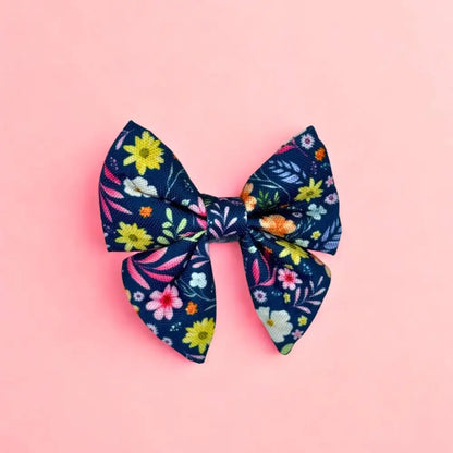 Summer Meadow Dog Sailor Bow - Pupclub Couture - 1