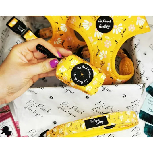 Sunshine and Daisies Dog Poo Bag Holder - Pet Pooch - 1