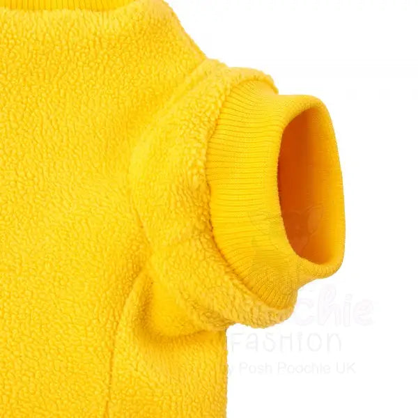 Sunshine Yellow Micro Fleece Dog Sweatshirt - Rich Paw - 5