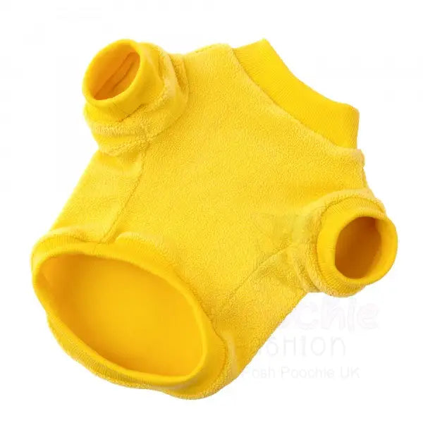 Sunshine Yellow Micro Fleece Dog Sweatshirt - Rich Paw - 3