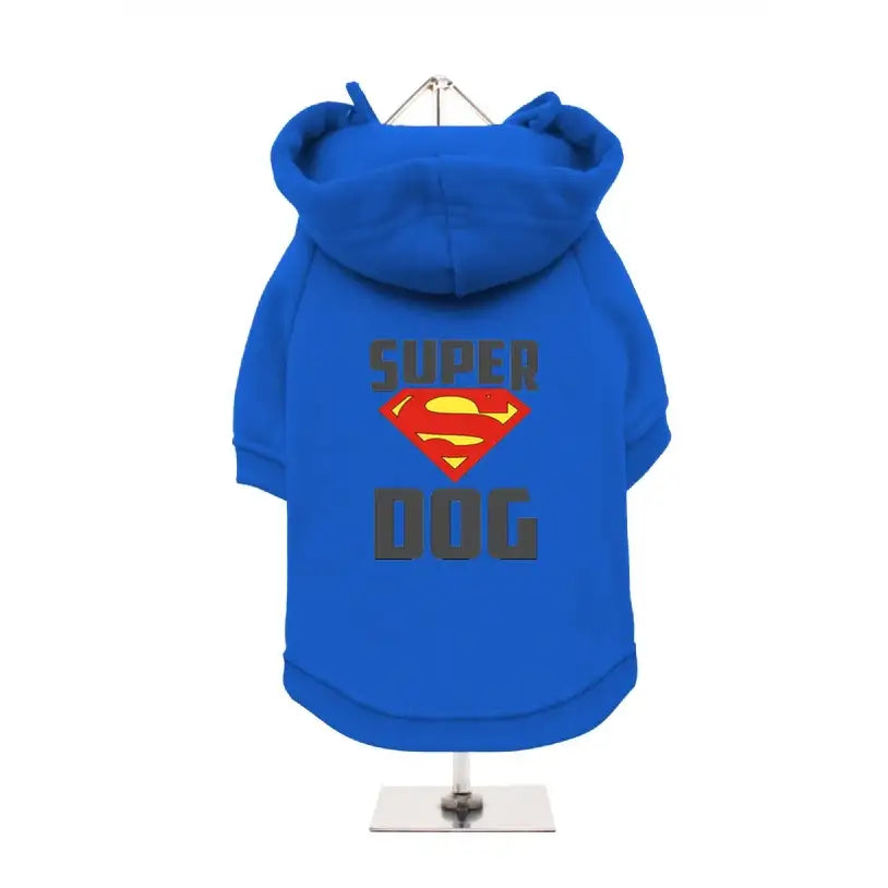 Super Dog Hoodie Sweatshirt - Blue - Poochie Fashion - 1