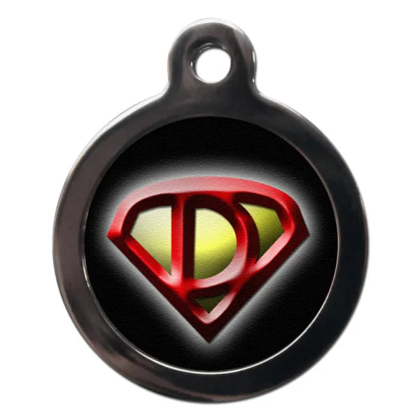 Superdog Logo Superhero Dog ID Tag - PS Pet Tags - 1