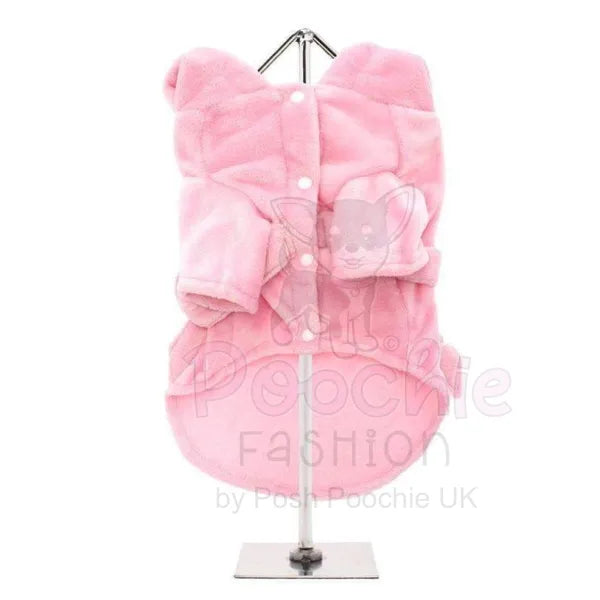 Supersoft Dog Bathrobe in Baby Pink - Posh Pawz - 3