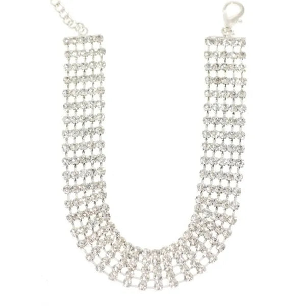 Swarovski Crystal 5 Row Pet Necklace - Urban - 1