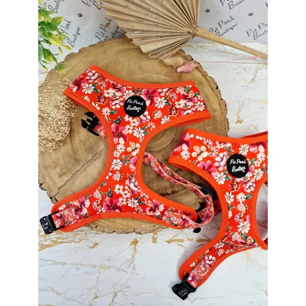 Sweet Marmalade Blossom Floral Dog Harness Pet Pooch 1
