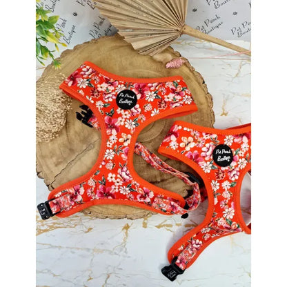 Sweet Marmalade Blossom Floral Dog Harness Pet Pooch 1