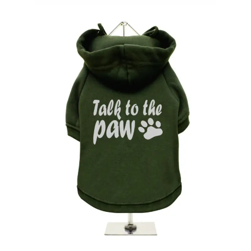 Talk To The Paw Dog Hoodie Sweatshirt - Urban - 9
