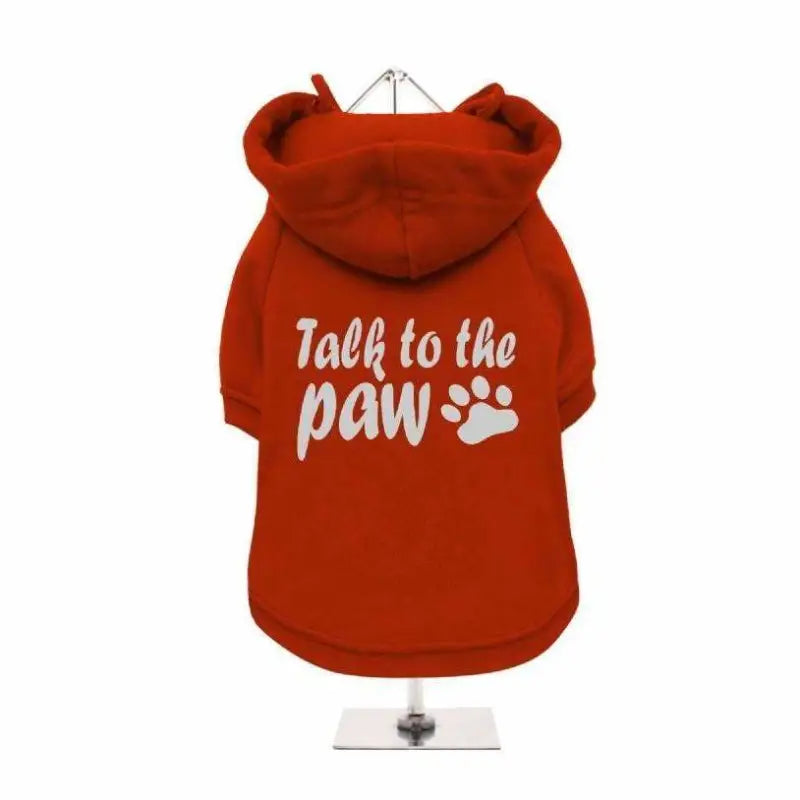 Talk To The Paw Dog Hoodie Sweatshirt - Urban - 1