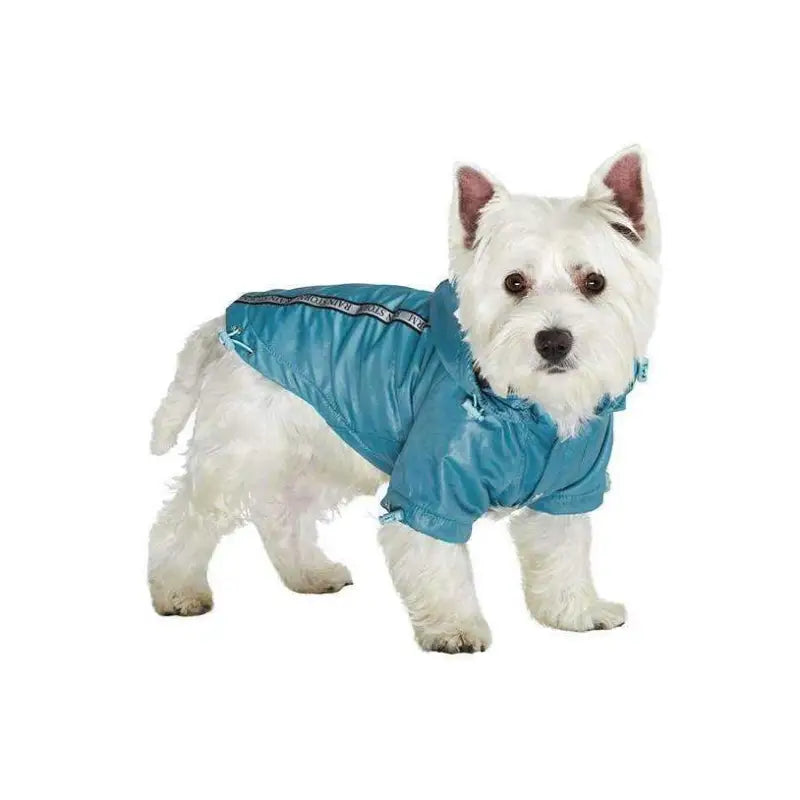 Teal Blue Fleece Lined Rainstorm Dog Rain Coat - Urban Pup - 2