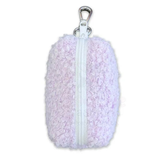 Teddy Fleece Dog Poop Bag Holder in Lilac - Piggie - 2