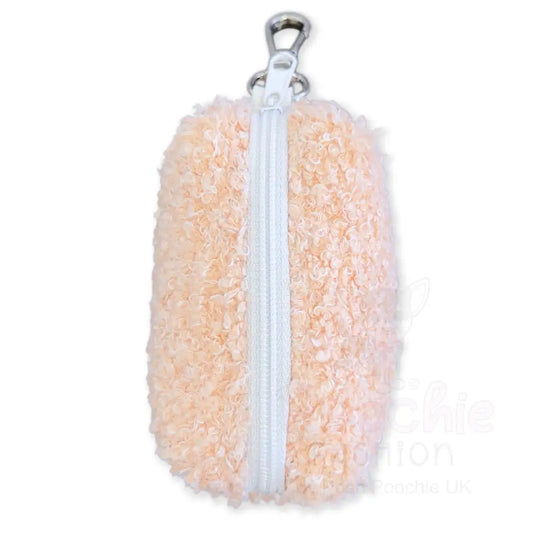 Teddy Fleece Dog Poop Bag Holder in Pink - Piggie - 2