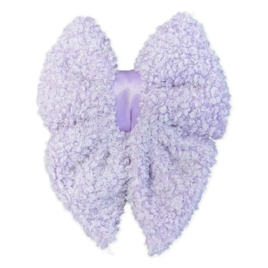 Teddy Fleece Dog Sailor Bow Tie in Lilac - Piggie - 1