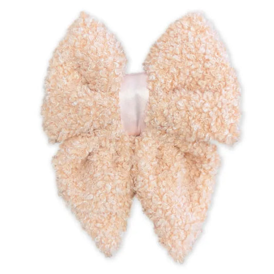 Teddy Fleece Dog Sailor Bow Tie in Pink - Piggie - 1