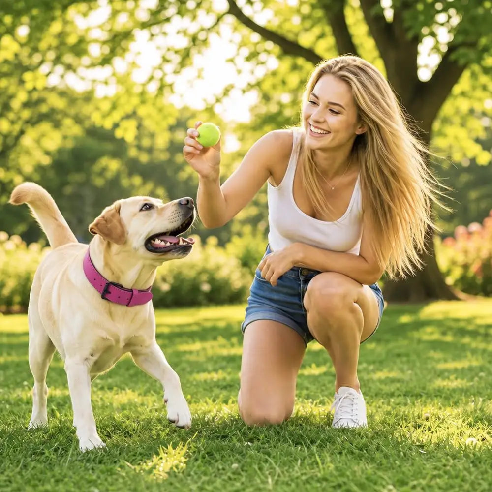 Terra Vegan Leather Dog Collar in Magenta Pink - Posh Pawz - 4