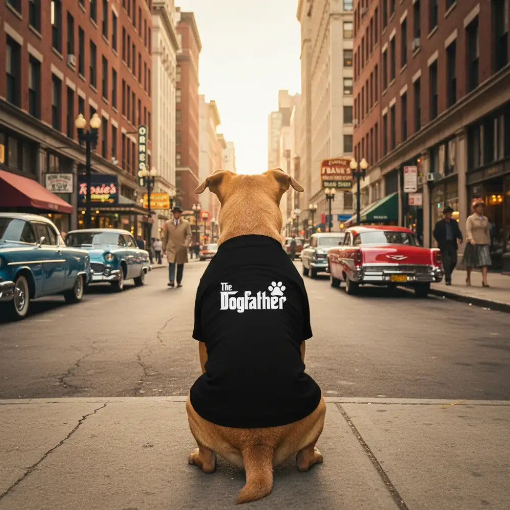 The Dogfather Dog T-shirt - Rich Paw - 1