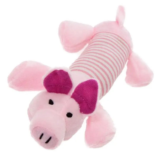 This Little Piggy Plush And Squeaky Dog Toy - Posh Pawz - 1