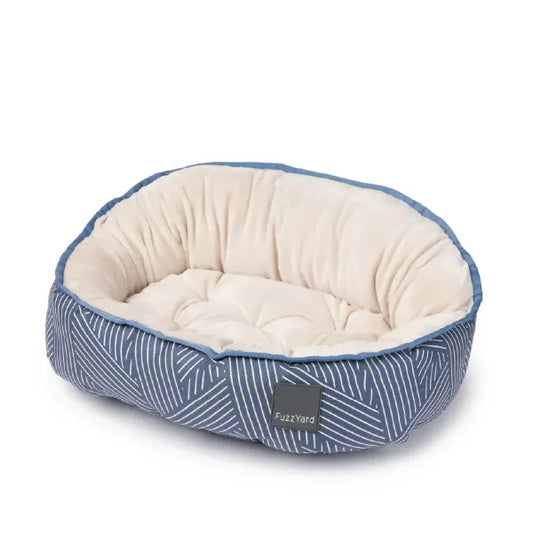 Thornbury Aegean Blue Reversible Dog Bed by Fuzzyard Fuzzyard 1