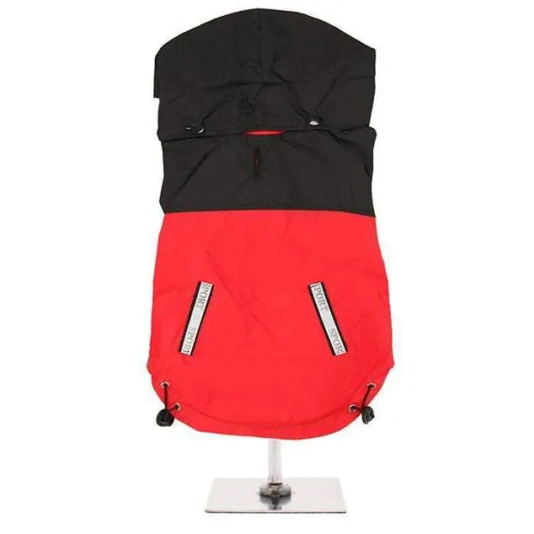 Trailfinder Windbreaker Dog Rain Coat in Red - Urban Pup - 1