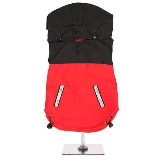 Trailfinder Windbreaker Dog Rain Coat in Red - Urban Pup - 1