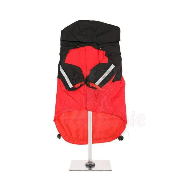 Trailfinder Windbreaker Dog Rain Coat in Red - Urban Pup - 2
