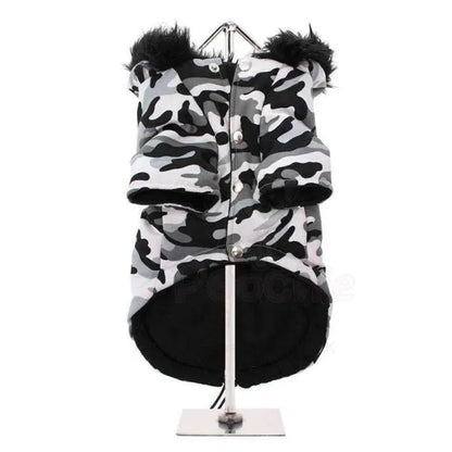 Urban Camouflage Fish Tail Parka Dog Coat - Urban - 5