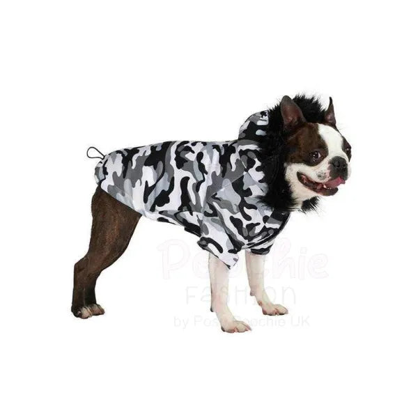 Urban Camouflage Fish Tail Parka Dog Coat - Urban - 2