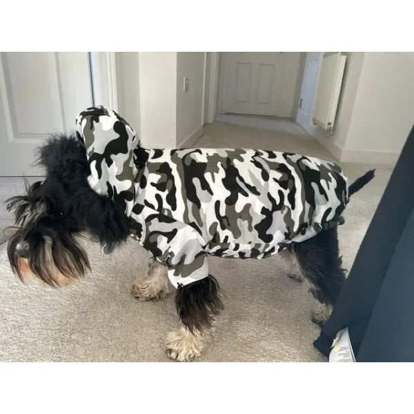 Urban Camouflage Fish Tail Parka Dog Coat - Urban - 3