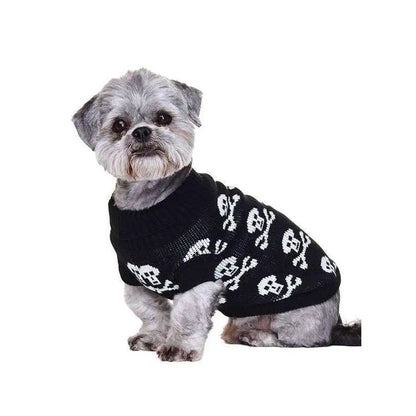 Urban Pup Black Skulls Dog Jumper Xs - Sale - 1
