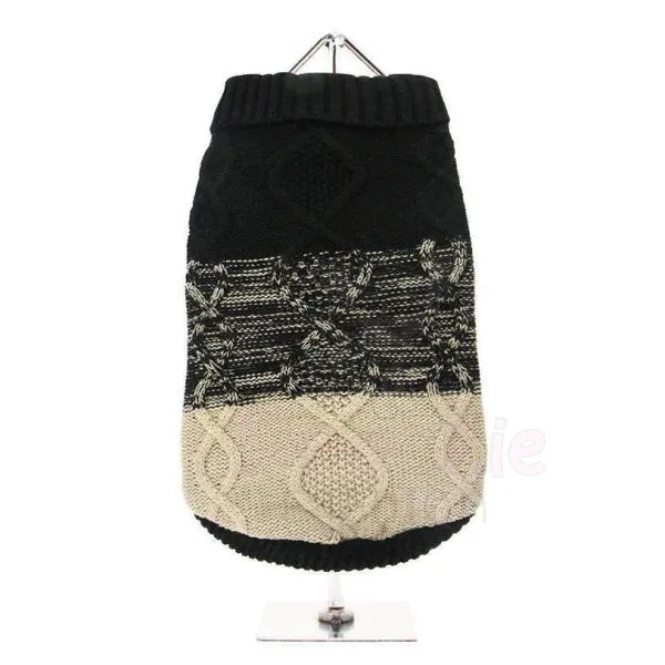 Urban Pup Donegal Black and Brown Dog Jumper Xl - Sale - 2