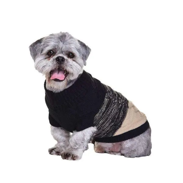Urban Pup Donegal Black and Brown Dog Jumper Xl - Sale - 1