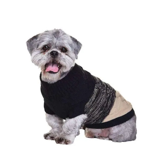 Urban Pup Donegal Black and Brown Dog Jumper Xl - Sale - 1