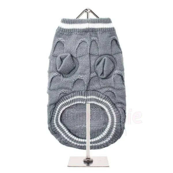 Urban Pup Grey Ruffle Dog Jumper Medium - Sale - 3