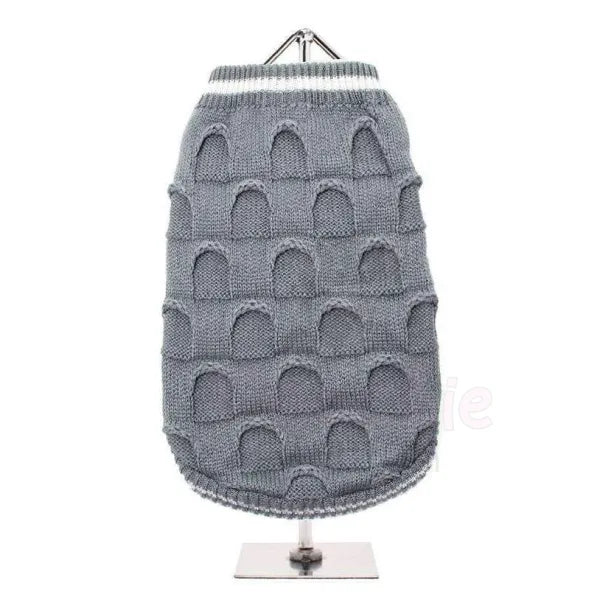 Urban Pup Grey Ruffle Dog Jumper Medium - Sale - 2