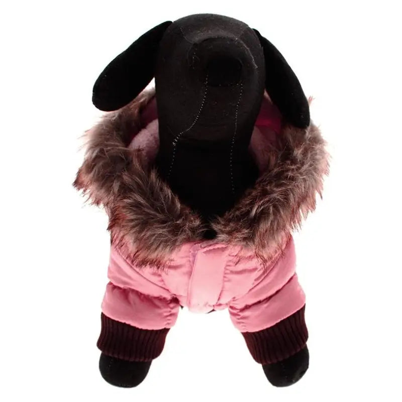 Urban Pup Pink Quilted Ski Parka Dog Coat - Sale - 5