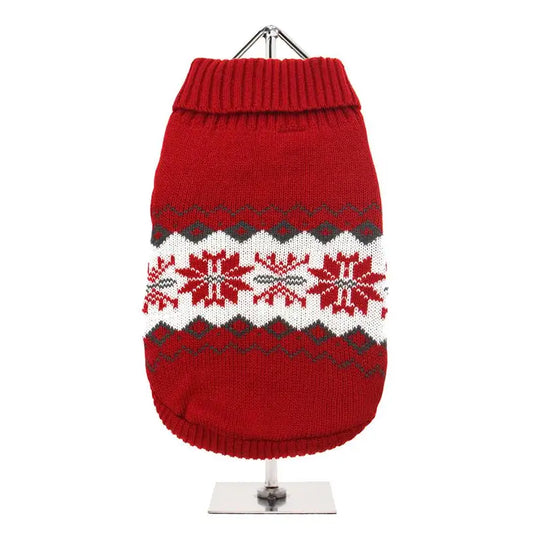 Urban Pup Red Snowflake Dog Jumper Xl - Sale - 2