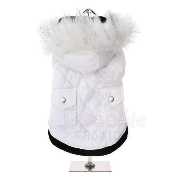 Urban Pup White Quilted Parka Dog Coat - Sale - 2