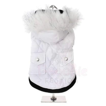 Urban Pup White Quilted Parka Dog Coat - Sale - 2