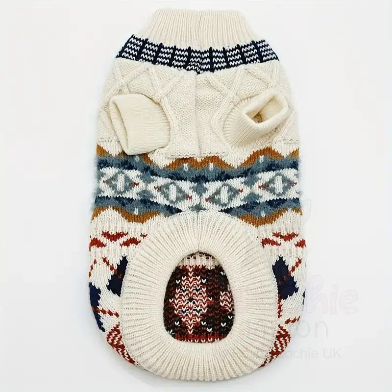 Vintage Argyle Knit Dog Jumper - Posh Pawz - 5
