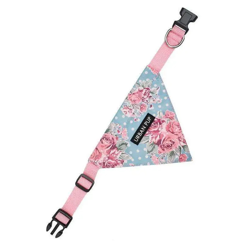 Vintage Rose Floral Dog Bandana Collar Large - Sale - 2